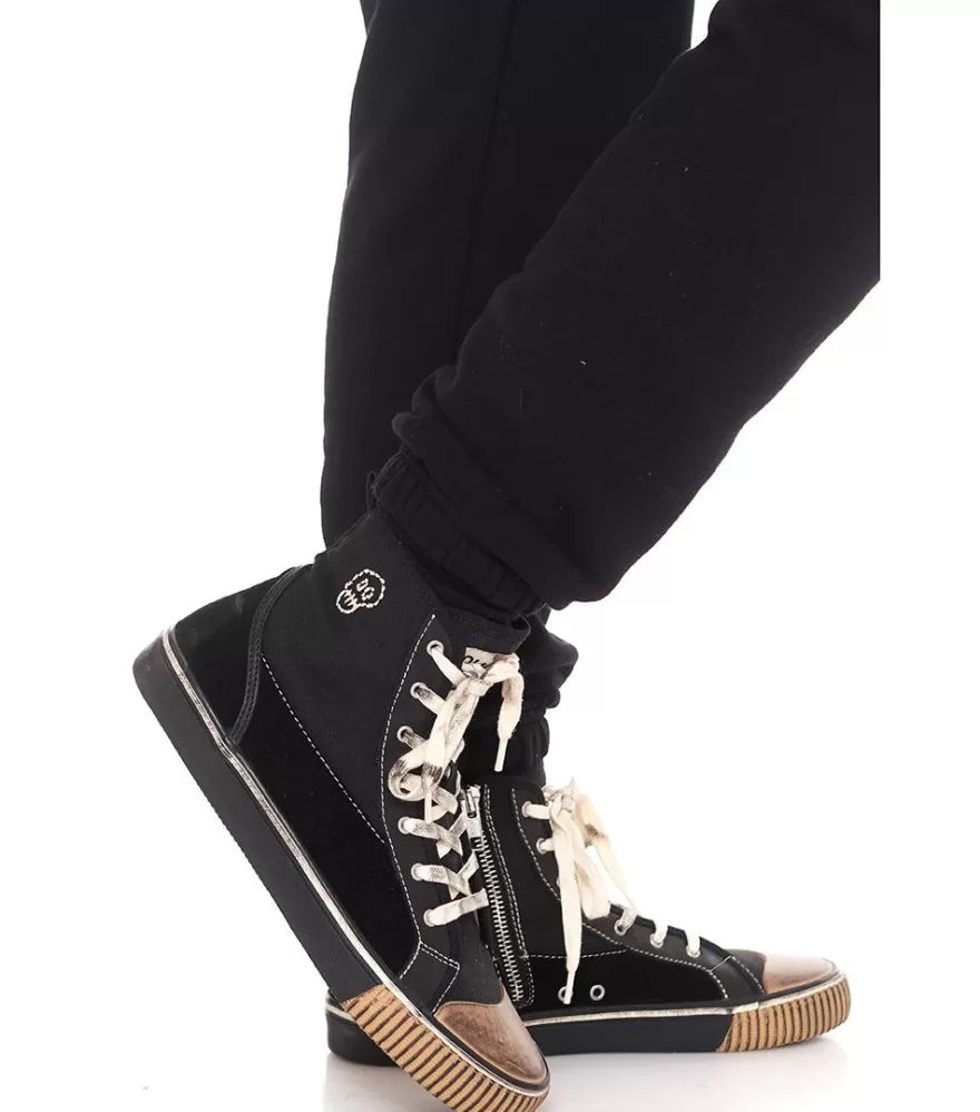 Adult Mix Leather High Tops<NUNUNU Flash Sale