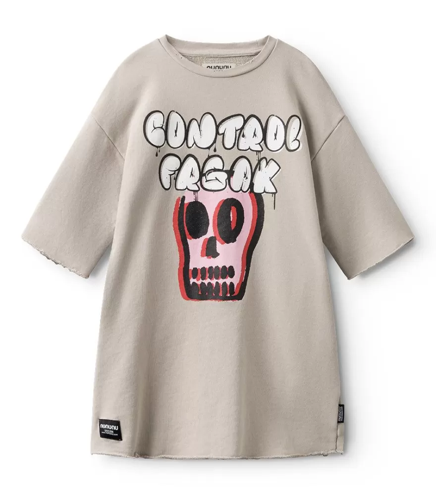 Bubbly Dizzy Skull Sweat Dress<NUNUNU New