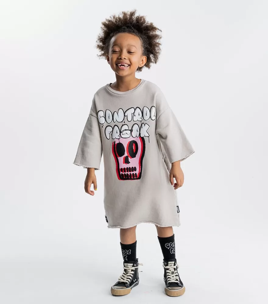 Bubbly Dizzy Skull Sweat Dress<NUNUNU New