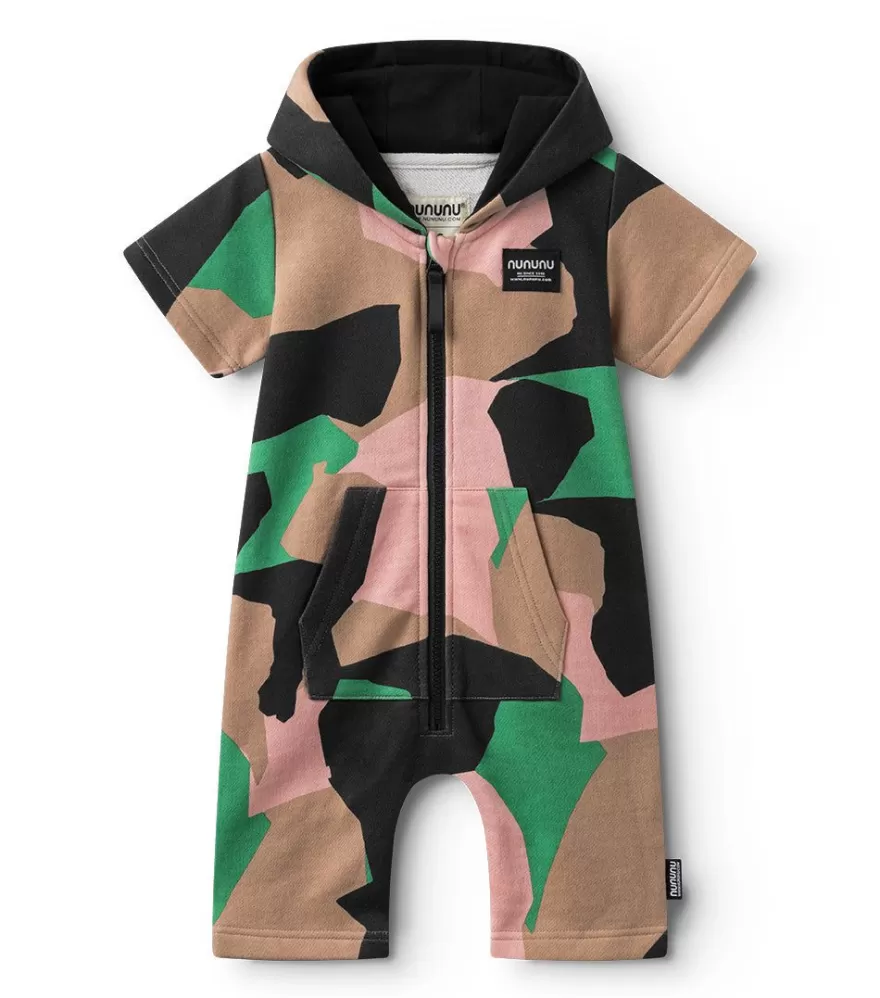 Camouflage Hooded Overall<NUNUNU Sale