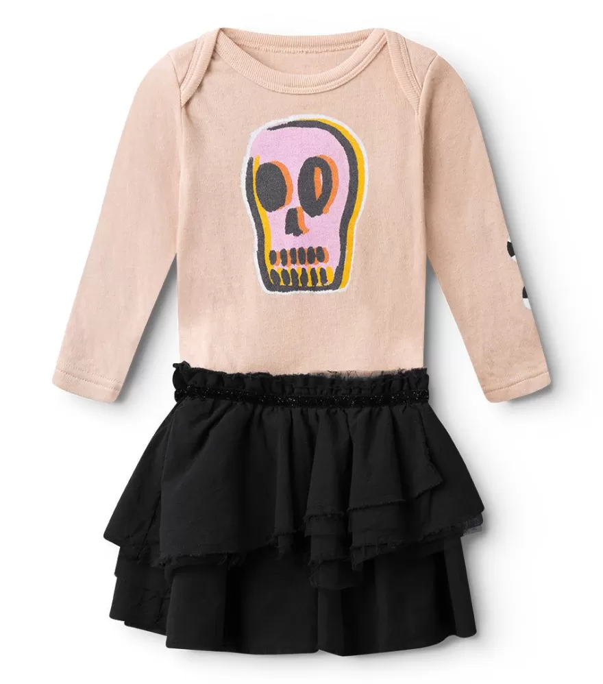 Dizzy Skull Onesie Skirt<NUNUNU Discount