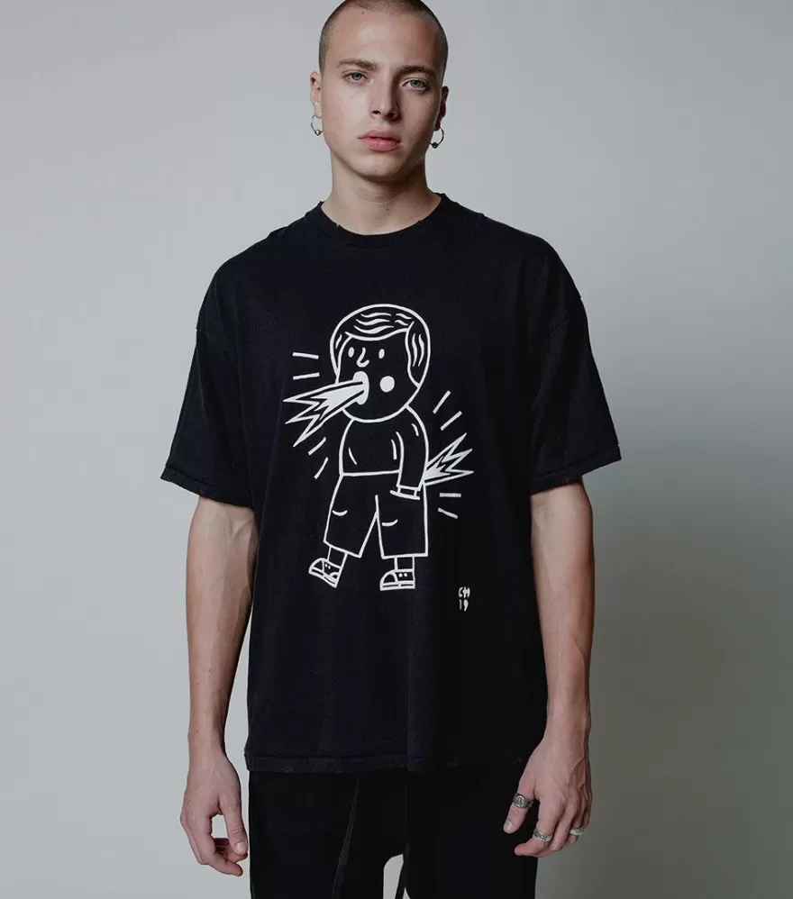 Men'S Oversized Blah Blah T-Shirt<NUNUNU Outlet