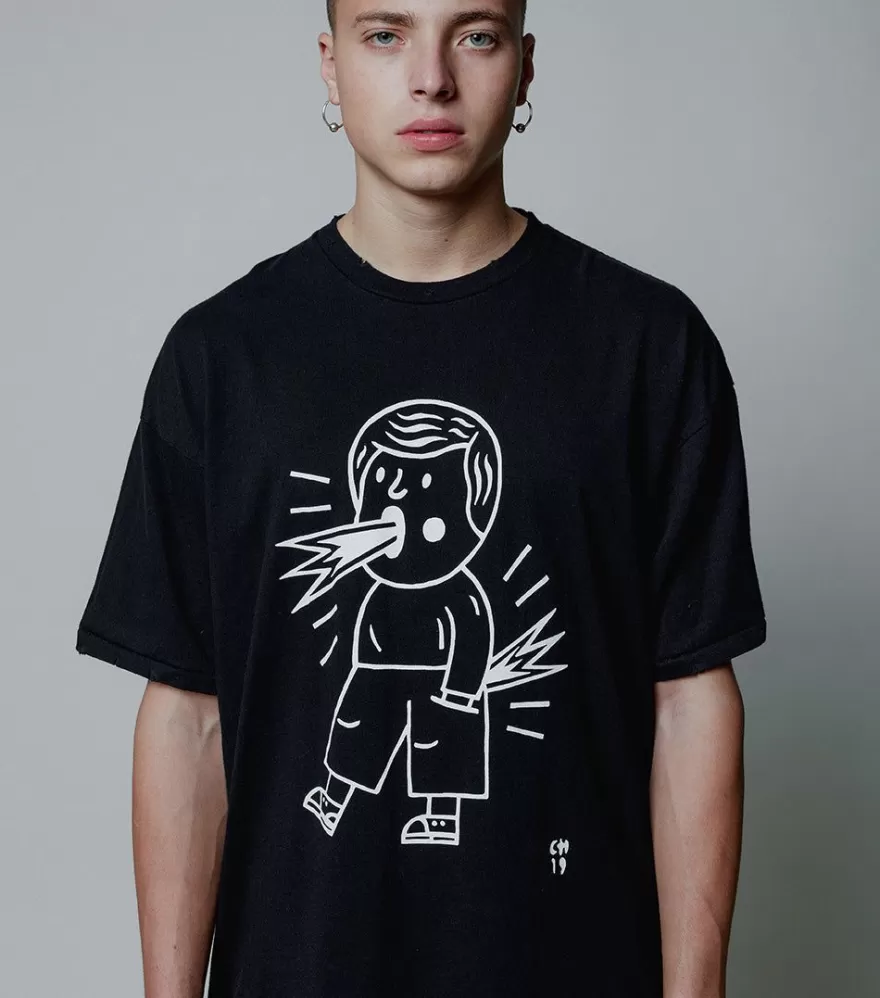 Men'S Oversized Blah Blah T-Shirt<NUNUNU Outlet