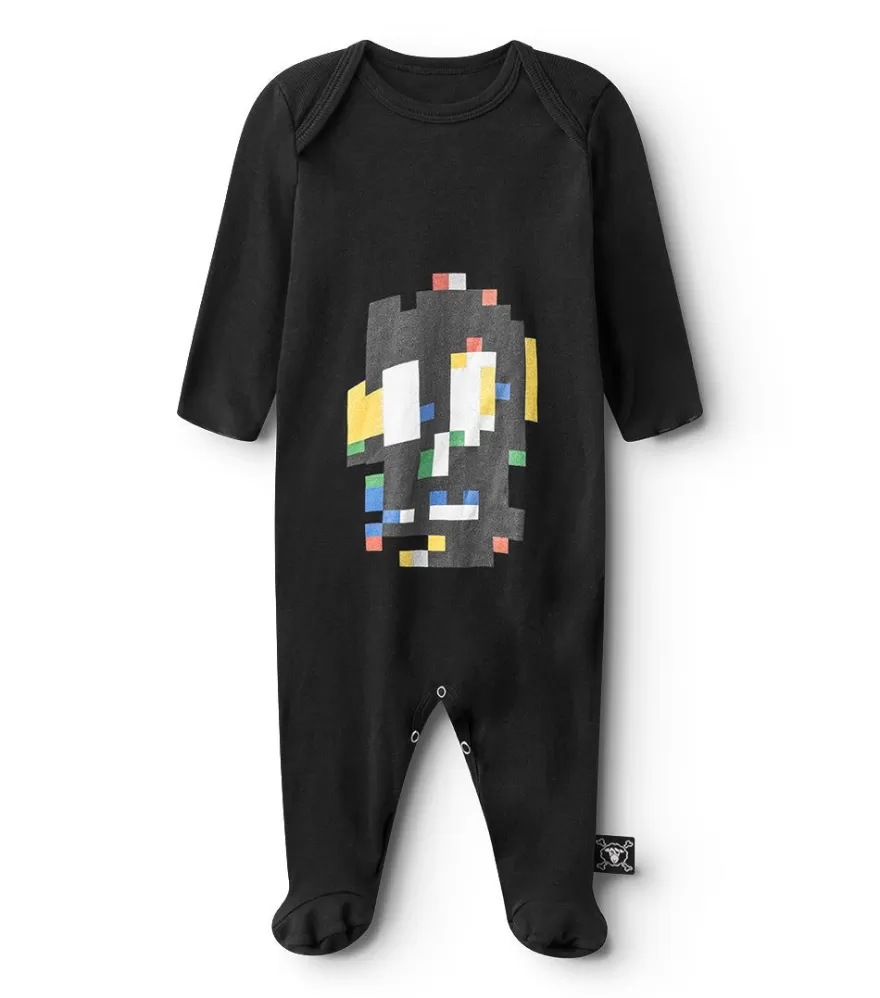 Pixel Skull Footed Overall<NUNUNU Outlet